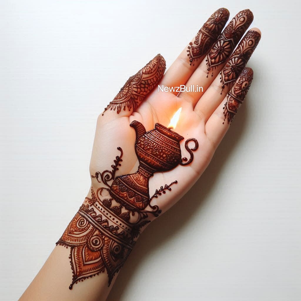 simple mehndi designs for diwali front hand सिंपल मेहंदी डिजाइन फॉर दिवाली फ्रंट हैंड