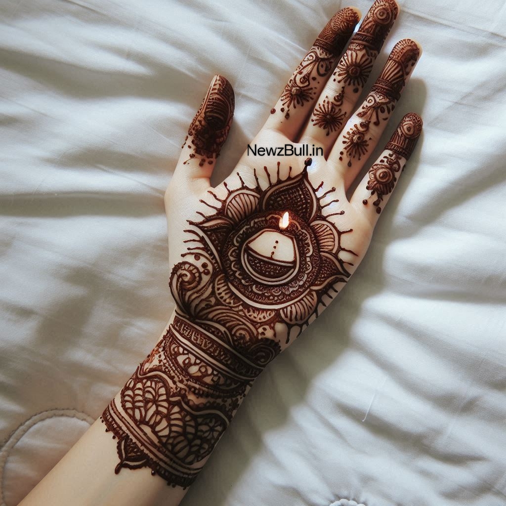 simple mehndi designs for diwali front hand सिंपल मेहंदी डिजाइन फॉर दिवाली फ्रंट हैंड