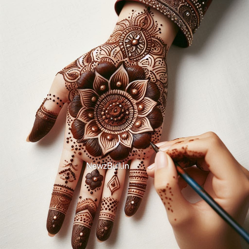 Diwali royal front hand mehndi design images . Diwali royal front hand mehndi design easy and beautiful